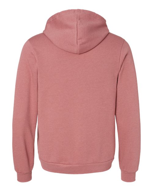 Unisex Sponge Fleece Hoodie Sweatshirt - Heather Mauve Back