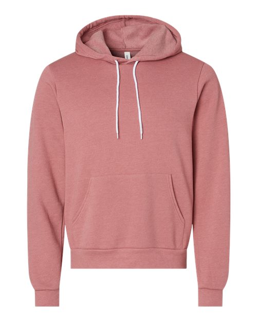 Unisex Sponge Fleece Hoodie Sweatshirt - Heather Mauve Front
