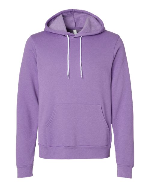 Unisex Sponge Fleece Hoodie Sweatshirt - Heather Team Purple Front
