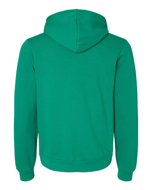 Unisex Sponge Fleece Hoodie Sweatshirt - Kelly Back