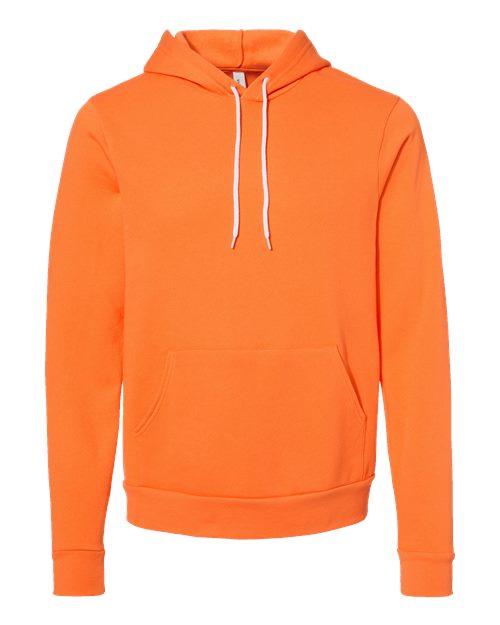 Unisex Sponge Fleece Hoodie Sweatshirt - Orange Front