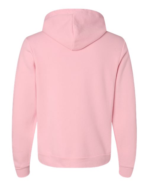 Unisex Sponge Fleece Hoodie Sweatshirt - Pink Back