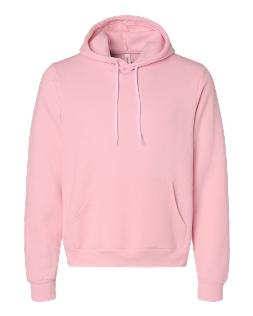 Unisex Sponge Fleece Hoodie Sweatshirt - Pink Front