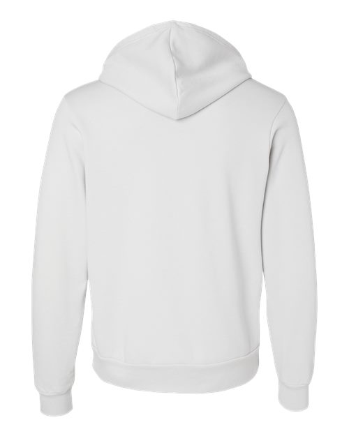 Unisex Sponge Fleece Hoodie Sweatshirt - Silver Back