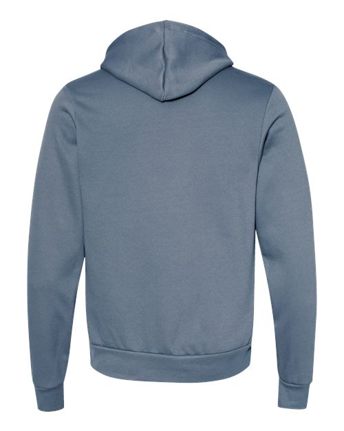 Unisex Sponge Fleece Hoodie Sweatshirt - Steel Blue Back