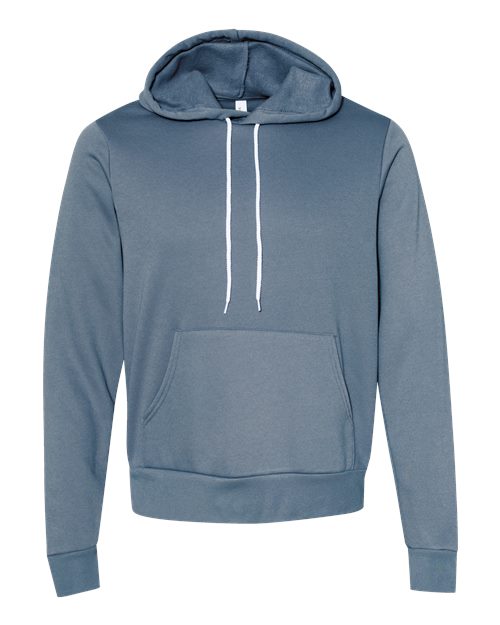 Unisex Sponge Fleece Hoodie Sweatshirt - Steel Blue Front