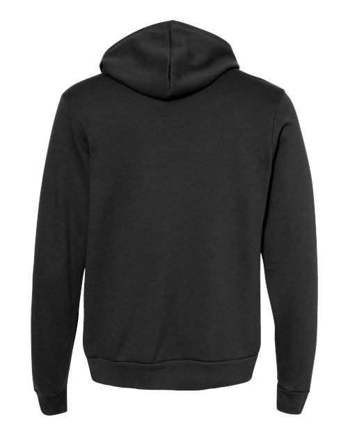 Unisex Sponge Fleece Hoodie Sweatshirt - Vintage Black Back