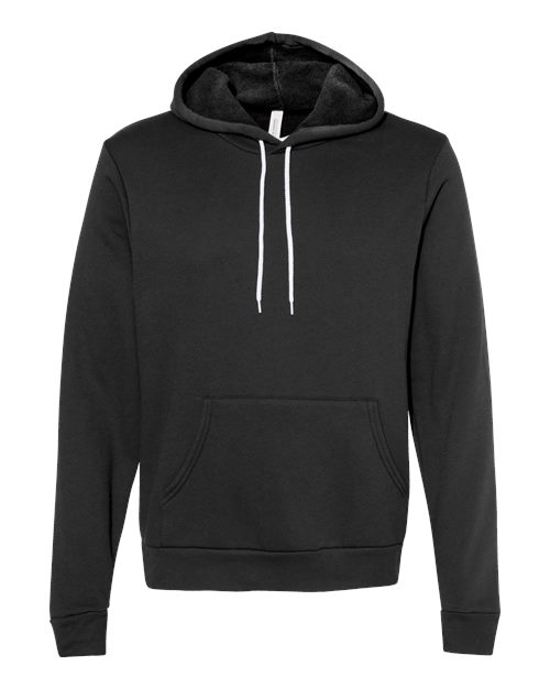Unisex Sponge Fleece Hoodie Sweatshirt - Vintage Black Front