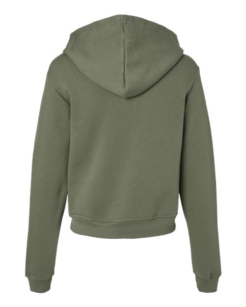 Women's Classic Hoodie Sweatshirt - Military Green Back