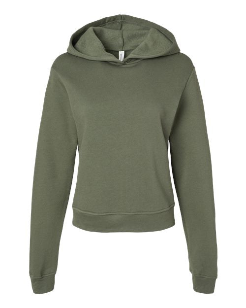 BELLA + CANVAS Women's Classic Hoodie Sweatshirt - Military Green Front