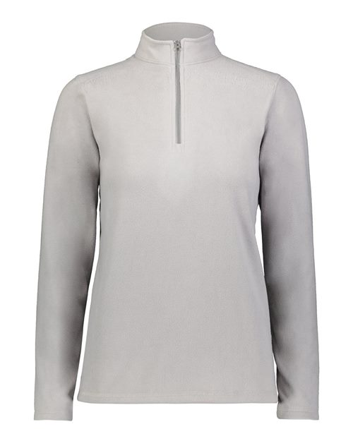 Augusta Sportswear Women's Eco Revive™ Micro-Lite Fleece Quarter-Zip Pullover - Athletic Grey Front