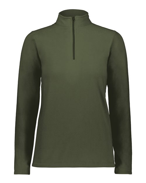 Women's Eco Revive™ Micro-Lite Fleece Quarter-Zip Pullover - Olive Front