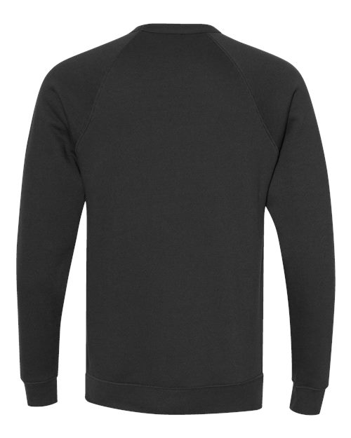 Unisex Sponge Fleece Raglan Crewneck Sweatshirt - Vintage Black Back