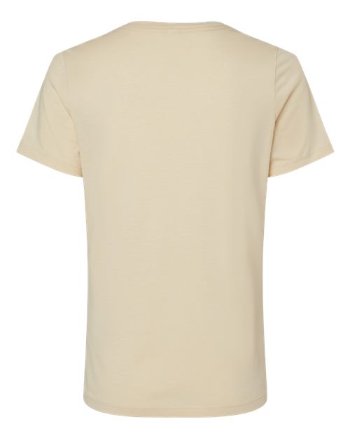 Women’s Relaxed Fit Heather CVC Tee - Heather Soft Cream Back