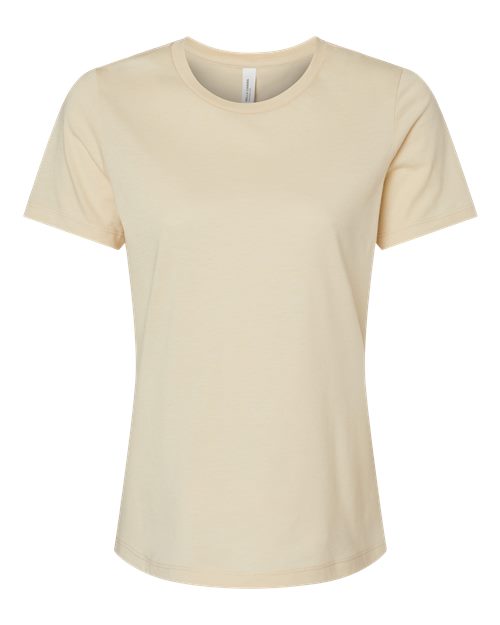 Women’s Relaxed Fit Heather CVC Tee - Heather Soft Cream Front