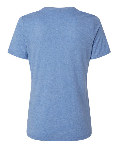 Women’s Relaxed Fit Triblend Tee - Blue Triblend Back