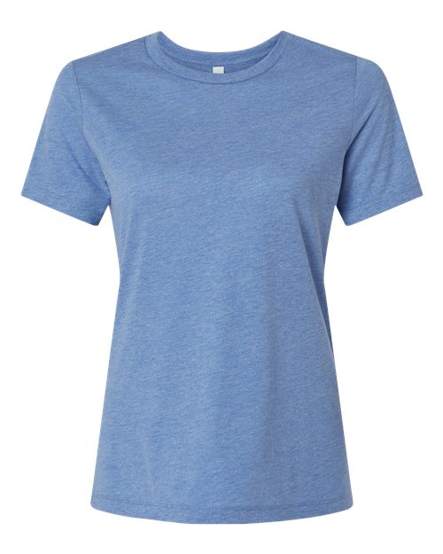Women’s Relaxed Fit Triblend Tee - Blue Triblend Front