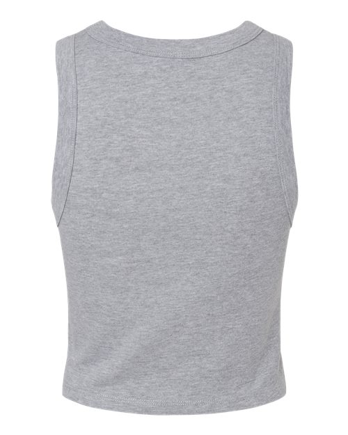 Women's Micro Rib Racer Tank - Athletic Heather Back