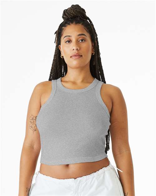 BELLA + CANVAS Women's Micro Rib Racer Tank - Model Front