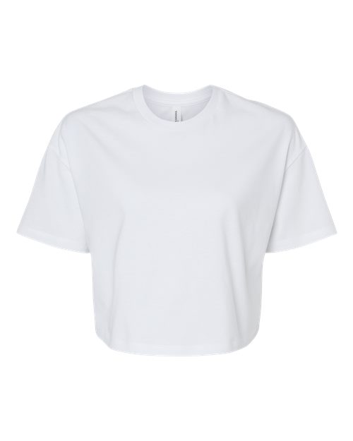 Women's Jersey Crop Tee - White Front