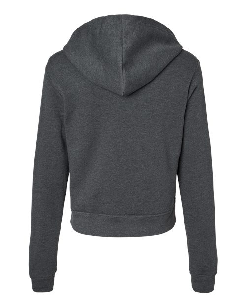 Women's Classic Hoodie Sweatshirt - Dark Grey Heather Back