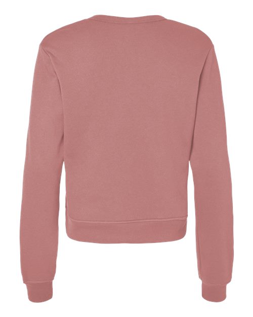 Women's Sponge Fleece Crewneck Sweatshirt - Mauve Back
