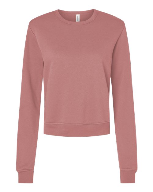 Women's Sponge Fleece Crewneck Sweatshirt - Mauve Front
