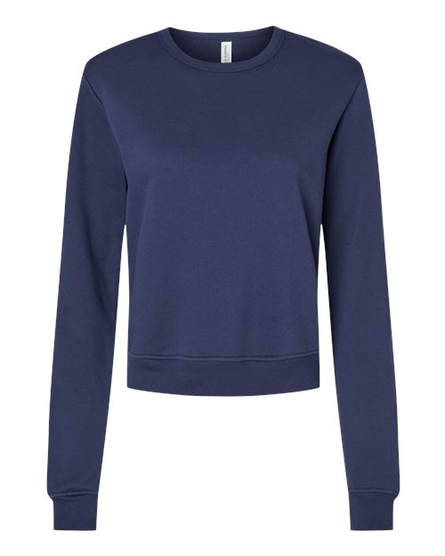 Women's Sponge Fleece Crewneck Sweatshirt - Navy Front