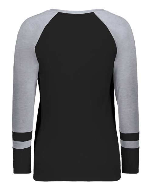Augusta Sportswear Women's Triblend Fanatic 2.0 Long Sleeve T-Shirt - Back