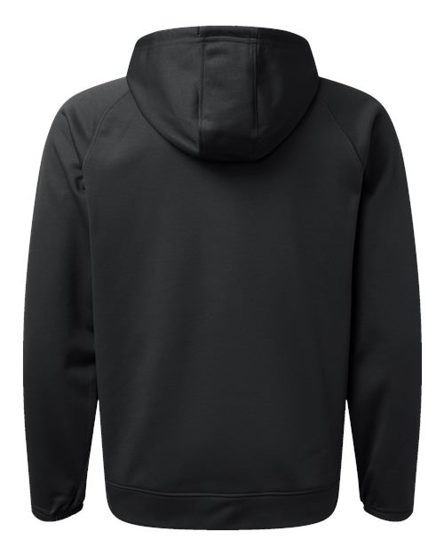 Unisex Vail Performance Fleece Hooded Sweatshirt - Black Back
