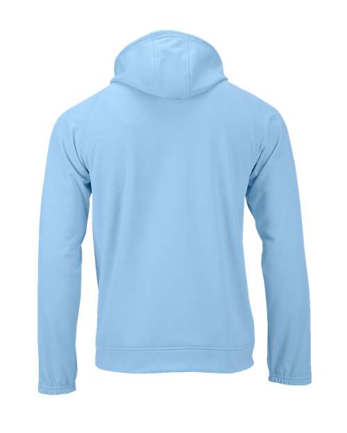 Unisex Vail Performance Fleece Hooded Sweatshirt - Blue Mist Back