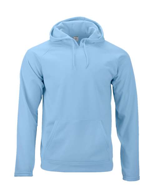 Unisex Vail Performance Fleece Hooded Sweatshirt - Blue Mist Front