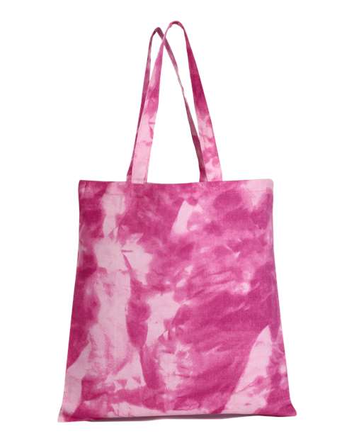 Tie-Dyed Canvas Bag - Pink Lady Front