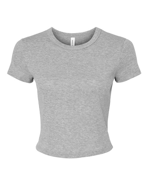 Women's Micro Rib Baby Tee - Athletic Heather Front