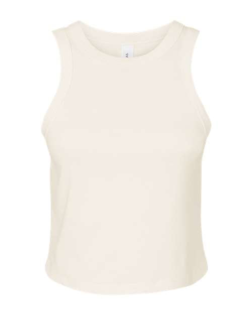 BELLA + CANVAS Women's Micro Rib Racer Tank - Solid Natural Blend Front