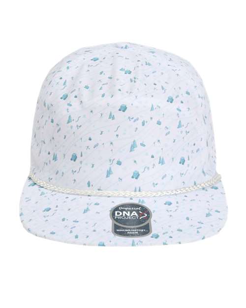 The Aloha Rope Cap - Winter Blue Front