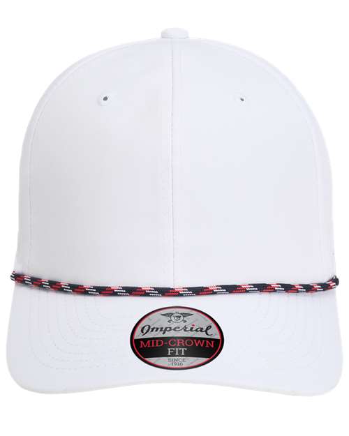 The Wingman Cap - White/ Navy/ White/ Red Front