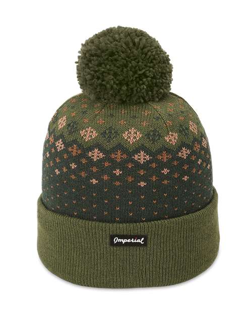 The Baniff Cuffed Beanie - Avocado Back