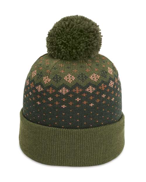 The Baniff Cuffed Beanie - Avocado Front