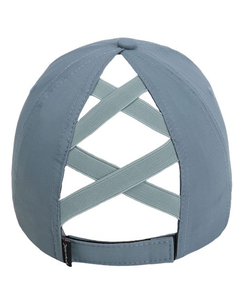 The Hinsen Performance Ponytail Cap - Breaker Blue Back