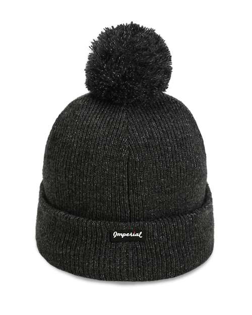 The Mammoth Cuffed Beanie - Dark Grey Back