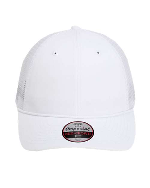 The Night Owl Performance Rope Cap - White/ White Front