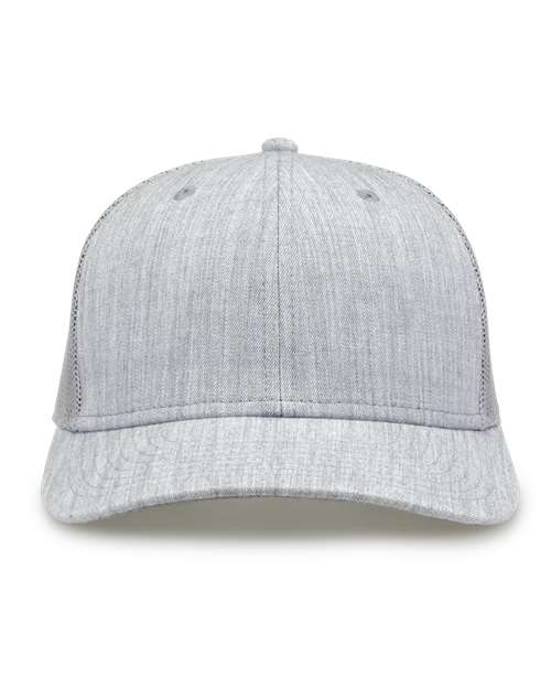 Everyday Trucker Cap - Heather Light Grey Front
