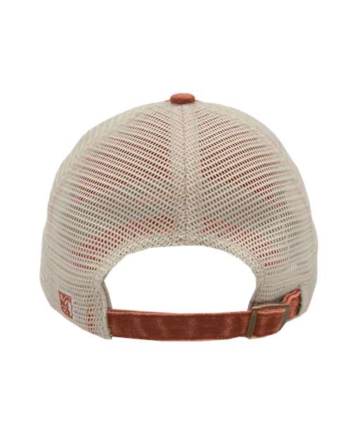 Pigment-Dyed Trucker Cap - Texas Orange/ Stone Back