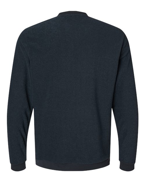 Men's Terry Loop Crewneck Sweatshirt - Black Back