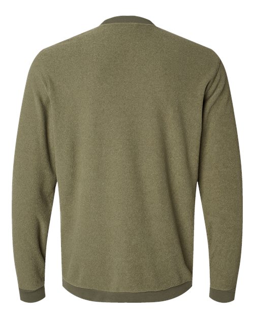 Men's Terry Loop Crewneck Sweatshirt - Olive Strata Back