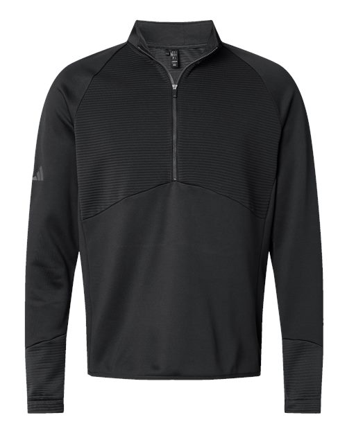 Men's Performance Quarter-Zip Pullover - Black Front