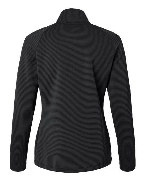 Women's Spacer Quarter-Zip Pullover - Black Back