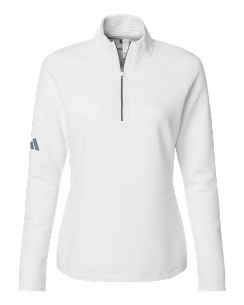 Women's Spacer Quarter-Zip Pullover - Core White Front