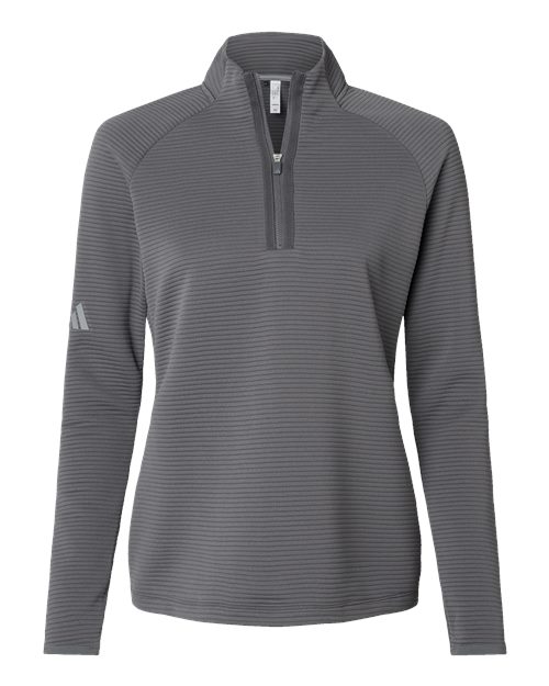 Women's Spacer Quarter-Zip Pullover - Grey Five Front
